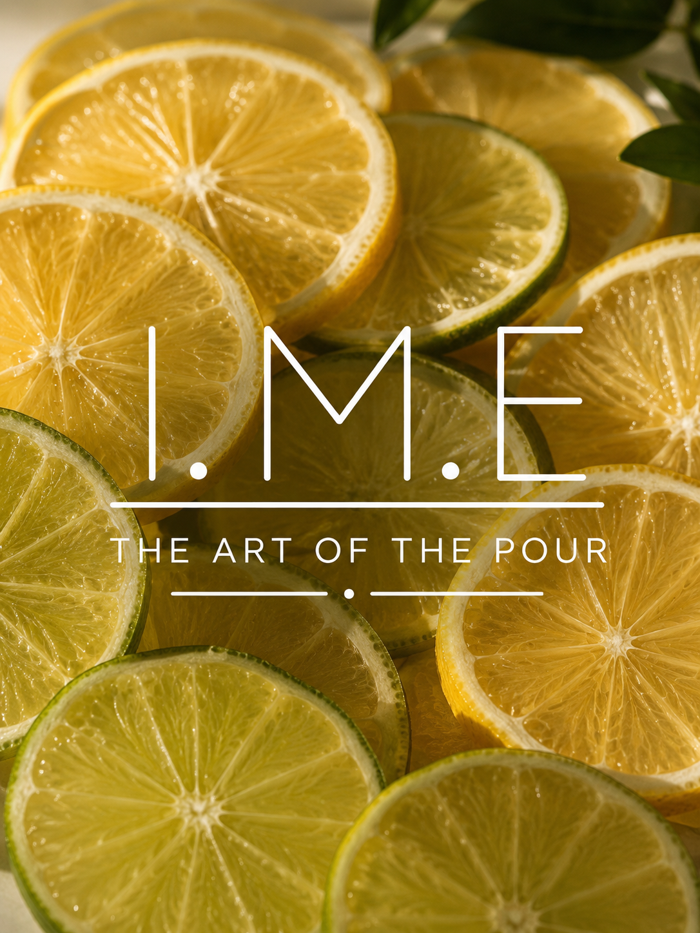 The Art of the Pour logo over layered dried lemon and lime slices