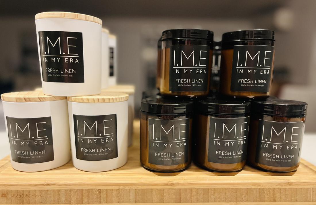 I.M.E Fresh Linen candle collection