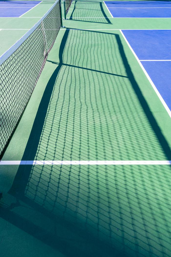 Tennis player on court